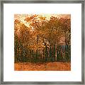 Artistic Fall Colors In The Blue Ridge Fx Framed Print