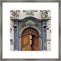 Artistic Ornate Door In Prague Framed Print