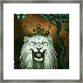 As The Lion Laughs Framed Print