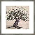 Aspen Love Tree Framed Print