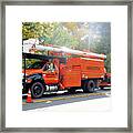 Asplundh Tree Expert Company Trucks 5 Framed Print