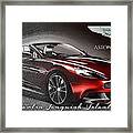 Aston Martin Vanquish Volante Framed Print