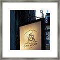 At The Chat Qui Rit Bistro 2 Framed Print