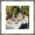 At The Tea-table Framed Print