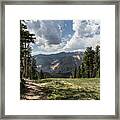 At The Top Of The Run Framed Print