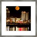 Atlantic City New Jersey Super Moon Framed Print