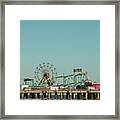 Atlantic City Steel Pier Amusements Framed Print