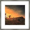 Atlantic Ocean Coast At Sunset - Nauset Beach Framed Print
