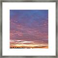 August Morning Sky Framed Print