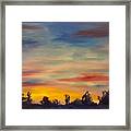 August Sunset In Sw Montana Framed Print