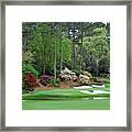 Augusta National The Masters 12th Hole Golf Best Course Framed Print