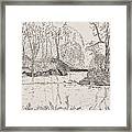 Ausable River At Rock Glen Framed Print