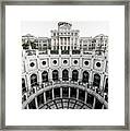 Austin Texas - Bw State Capitol Architecture Framed Print