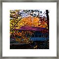 Autumn Arrives At The Albany Covered Bridge Framed Print