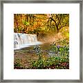 Autumn At Hidden Falls Framed Print