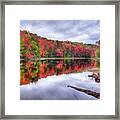 Autumn Color At The Pond Framed Print