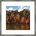 Autumn Color In The Ozarks, Southwest Missouri Usa Framed Print