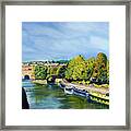 Autumn Colour By The River Framed Print