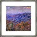 Autumn Deciduous Forest Great Smoky Framed Print