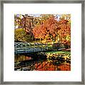 Autumn In Brewster Gardens Framed Print