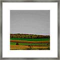 Autumn Landscape Abstract Framed Print