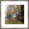 Autumn Mist, Great Dixter Garden 2 Framed Print