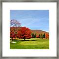 Autumn Mountain Golf Course 8 Framed Print