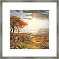 Autumn On The Hudson River Framed Print