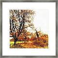 Autumn On White Framed Print