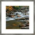 Autumn River Cascades Iii Framed Print