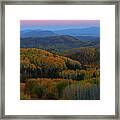 Autumn Sunrise At Rainbow Ridge Colorado Framed Print