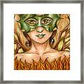 Autumn Tree Sprite Art Framed Print