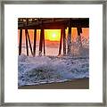 Avalon Fishing Pier Sunrise Framed Print