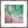 Azalea Flowers And Tree Coral Framed Print