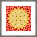 Aztec Sunburst Framed Print