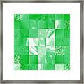 Baby Green Marble Quilt Ii Framed Print