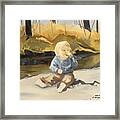 Baby's First Picnic Framed Print