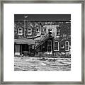 Back Lot - Bw Framed Print