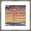 Back Of The Line Texas Two-steppers - This Is The South Philly Four-step At Pat's King Of Steaks Framed Print