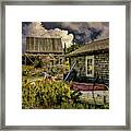 Back Yard, Stonington, Maine Framed Print