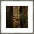 Backstage In Vintage Theater Framed Print