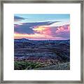 Badlands Sunrise Framed Print