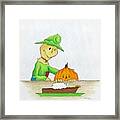 Baggs And Boo Canned Pumpkin Framed Print