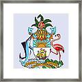 Bahamas Coat Of Arms Framed Print