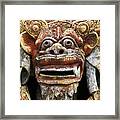 Balinese Temple Guardian Framed Print