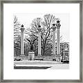 Ball State University Benny Plaza Framed Print