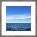 Baltic Sea And Blue Sky Framed Print