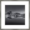 Baltimore Inner Harbor Skyline At Dawn Panoramic Iv Framed Print