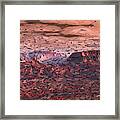 Banded Canyon Abstract Framed Print