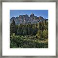 Banff Mountains Framed Print